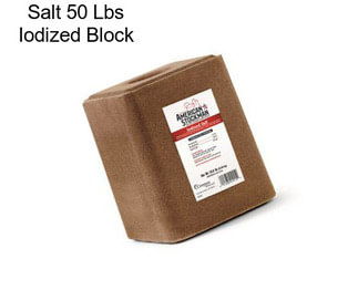 Salt 50 Lbs Iodized Block