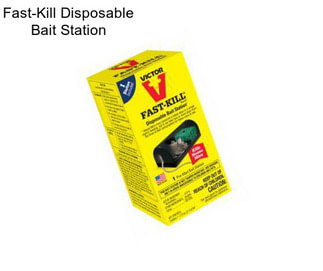 Fast-Kill Disposable Bait Station