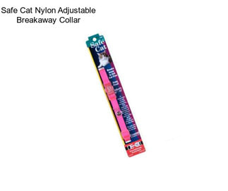 Safe Cat Nylon Adjustable Breakaway Collar