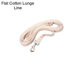 Flat Cotton Lunge Line