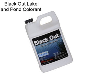 Black Out Lake and Pond Colorant