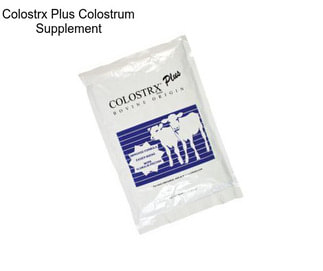 Colostrx Plus Colostrum Supplement