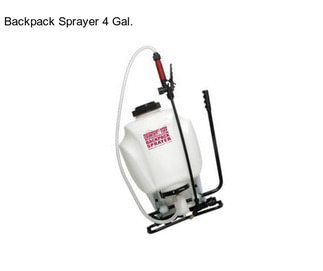 Backpack Sprayer 4 Gal.