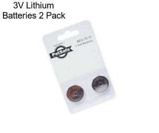 3V Lithium Batteries 2 Pack