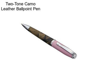 Two-Tone Camo Leather Ballpoint Pen