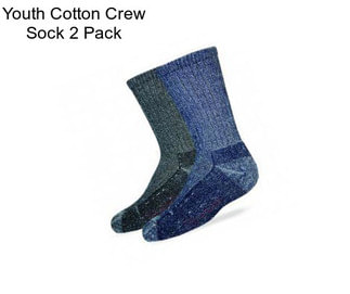 Youth Cotton Crew Sock 2 Pack