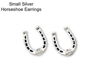 Small Silver Horseshoe Earrings