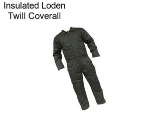 Insulated Loden Twill Coverall