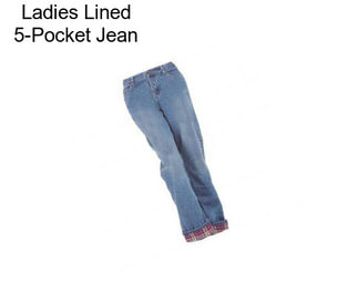 Ladies Lined 5-Pocket Jean