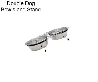 Double Dog Bowls and Stand