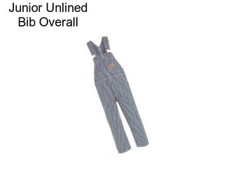 Junior Unlined Bib Overall