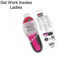 Gel Work Insoles Ladies