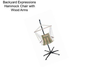 Backyard Expressions Hammock Chair with Wood Arms