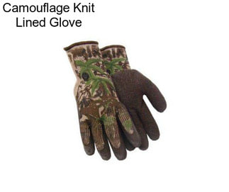 Camouflage Knit Lined Glove