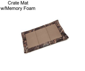 Crate Mat w/Memory Foam