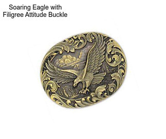 Soaring Eagle with Filigree Attitude Buckle