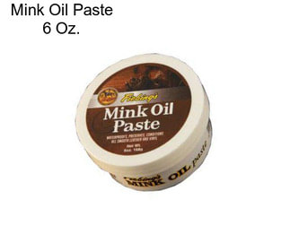 Mink Oil Paste 6 Oz.