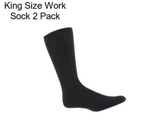 King Size Work Sock 2 Pack