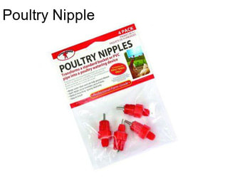 Poultry Nipple