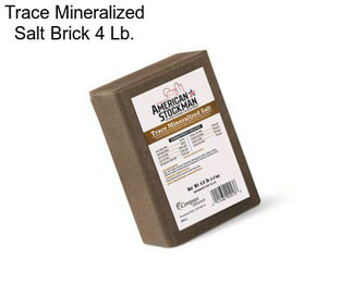 Trace Mineralized Salt Brick 4 Lb.