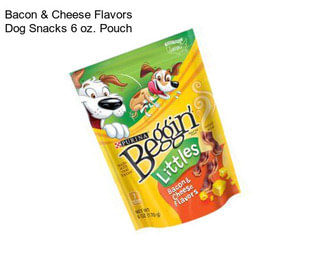 Bacon & Cheese Flavors Dog Snacks 6 oz. Pouch