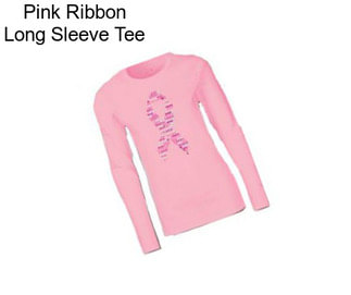 Pink Ribbon Long Sleeve Tee