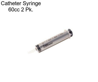 Catheter Syringe 60cc 2 Pk.