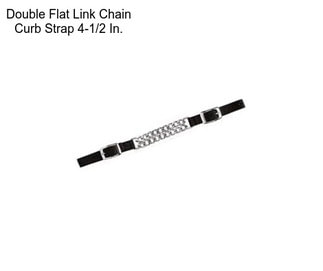 Double Flat Link Chain Curb Strap 4-1/2 In.