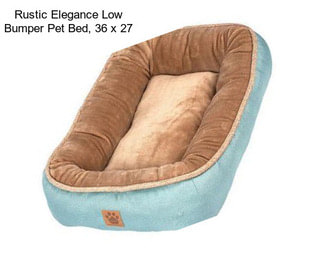 Rustic Elegance Low Bumper Pet Bed, 36\