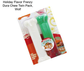Holiday Flavor Frenzy Dura Chew Twin Pack, Wolf
