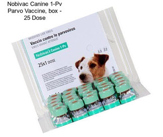 Nobivac Canine 1-Pv Parvo Vaccine, box - 25 Dose