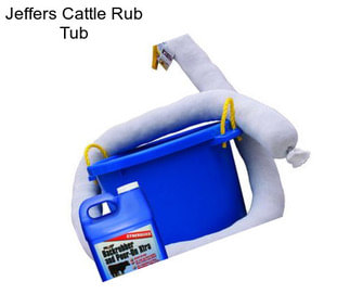 Jeffers Cattle Rub Tub