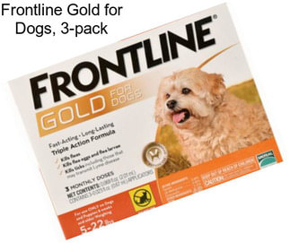 Frontline Gold for Dogs, 3-pack