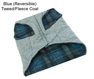 Blue (Reversible) Tweed/Fleece Coat