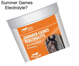 Summer Games Electrolyte