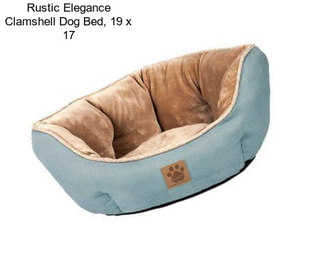 Rustic Elegance Clamshell Dog Bed, 19\