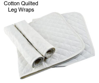 Cotton Quilted Leg Wraps