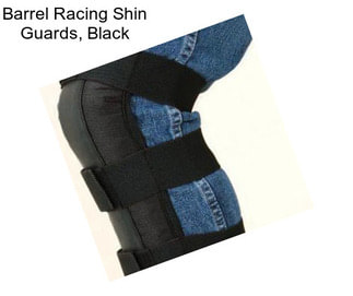 Barrel Racing Shin Guards, Black