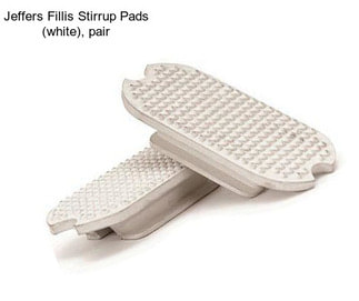 Jeffers Fillis Stirrup Pads (white), pair