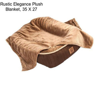 Rustic Elegance Plush Blanket, 35\