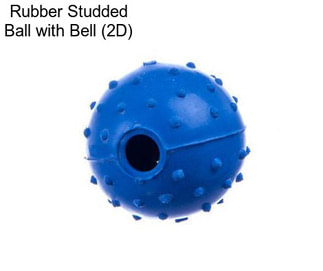 Rubber Studded Ball with Bell (2\