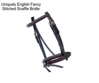 Uniquely English Fancy Stitched Snaffle Bridle
