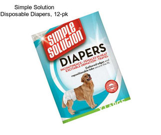 Simple Solution Disposable Diapers, 12-pk