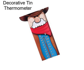 Decorative Tin Thermometer