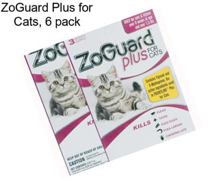 ZoGuard Plus for Cats, 6 pack