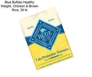 Blue Buffalo Healthy Weight, Chicken & Brown Rice, 30 lb