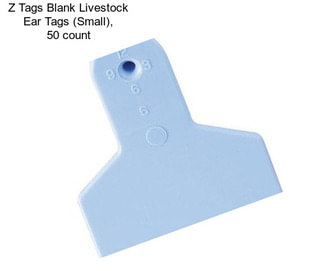 Z Tags Blank Livestock Ear Tags (Small), 50 count