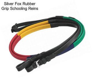 Silver Fox Rubber Grip Schooling Reins