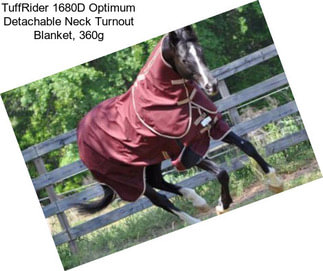 TuffRider 1680D Optimum Detachable Neck Turnout Blanket, 360g