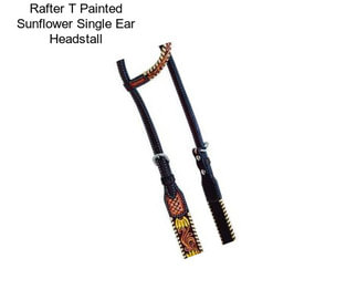 Rafter T Painted Sunflower Single Ear Headstall